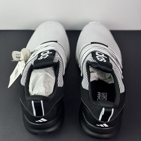 Size 9.5 Wide Mens Adidas Lite Racer Adapt 7.0 Black White Shoes IE6336 NEW - Picture 8 of 16